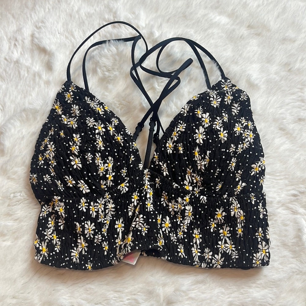 Victoria’s Secret PINK flower crop top - SIZE: XS